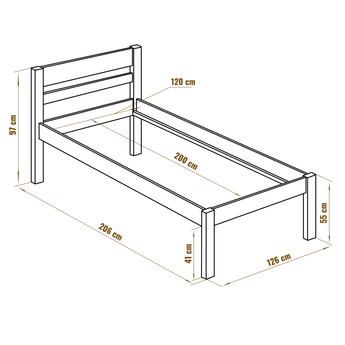 Hoge bedden 120x200