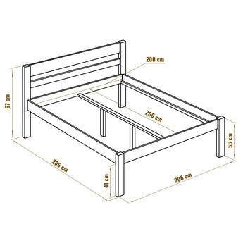 Hoge bedden 200x200