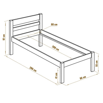 Hoge bedden  80x200